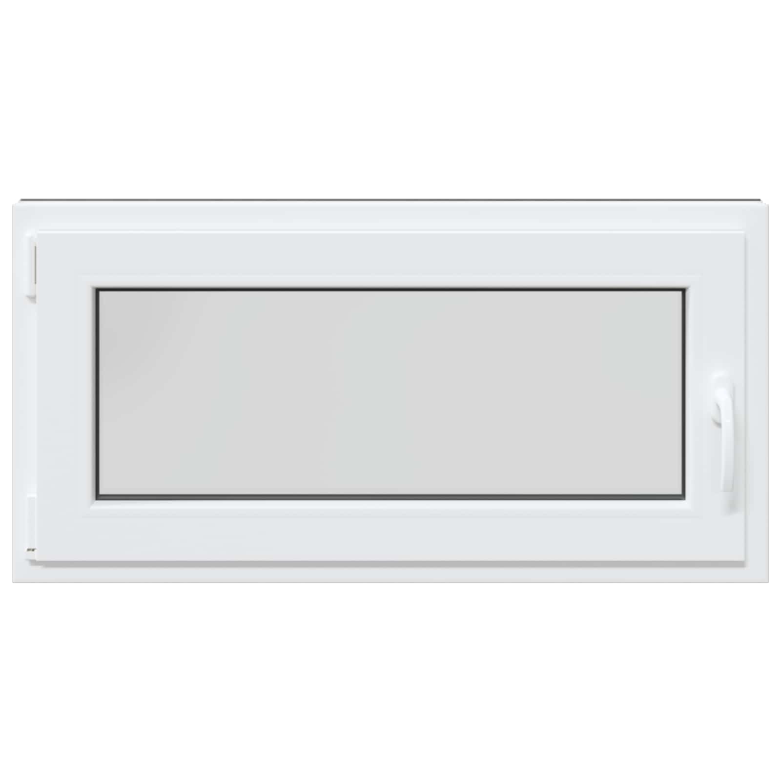 vidaXL Okno piwniczne RISOR 100 x 50 cm PVC i szkło antracytowy
