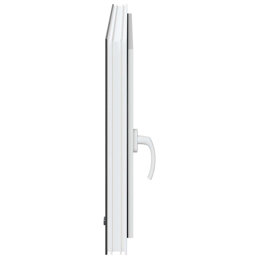 vidaXL Okno piwniczne RISOR 100 x 70 cm PVC i szkło antracytowy