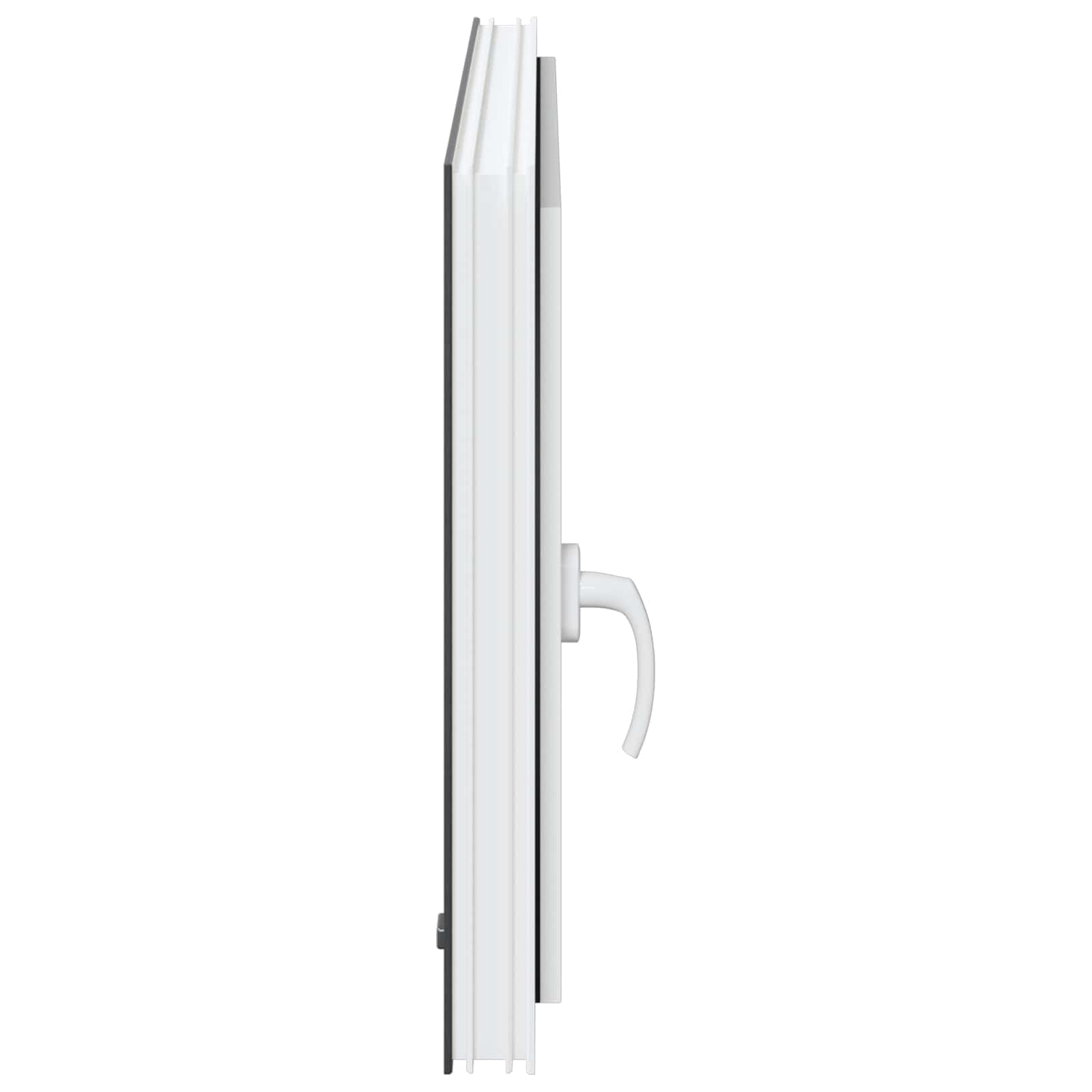 vidaXL Okno piwniczne RISOR 100 x 70 cm PVC i szkło antracytowy