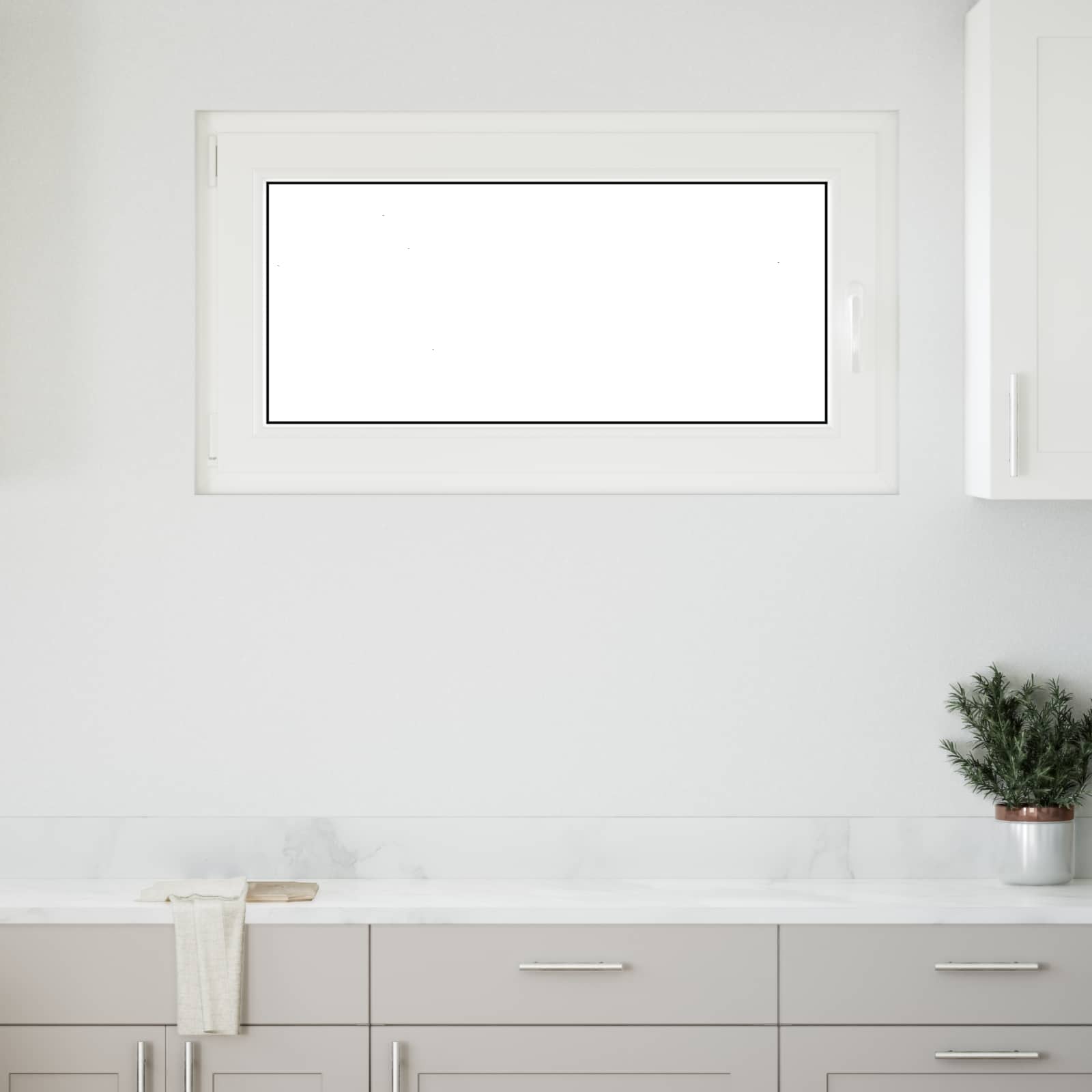 vidaXL Okno piwniczne RISOR 110 x 60 cm PVC i szkło antracytowy