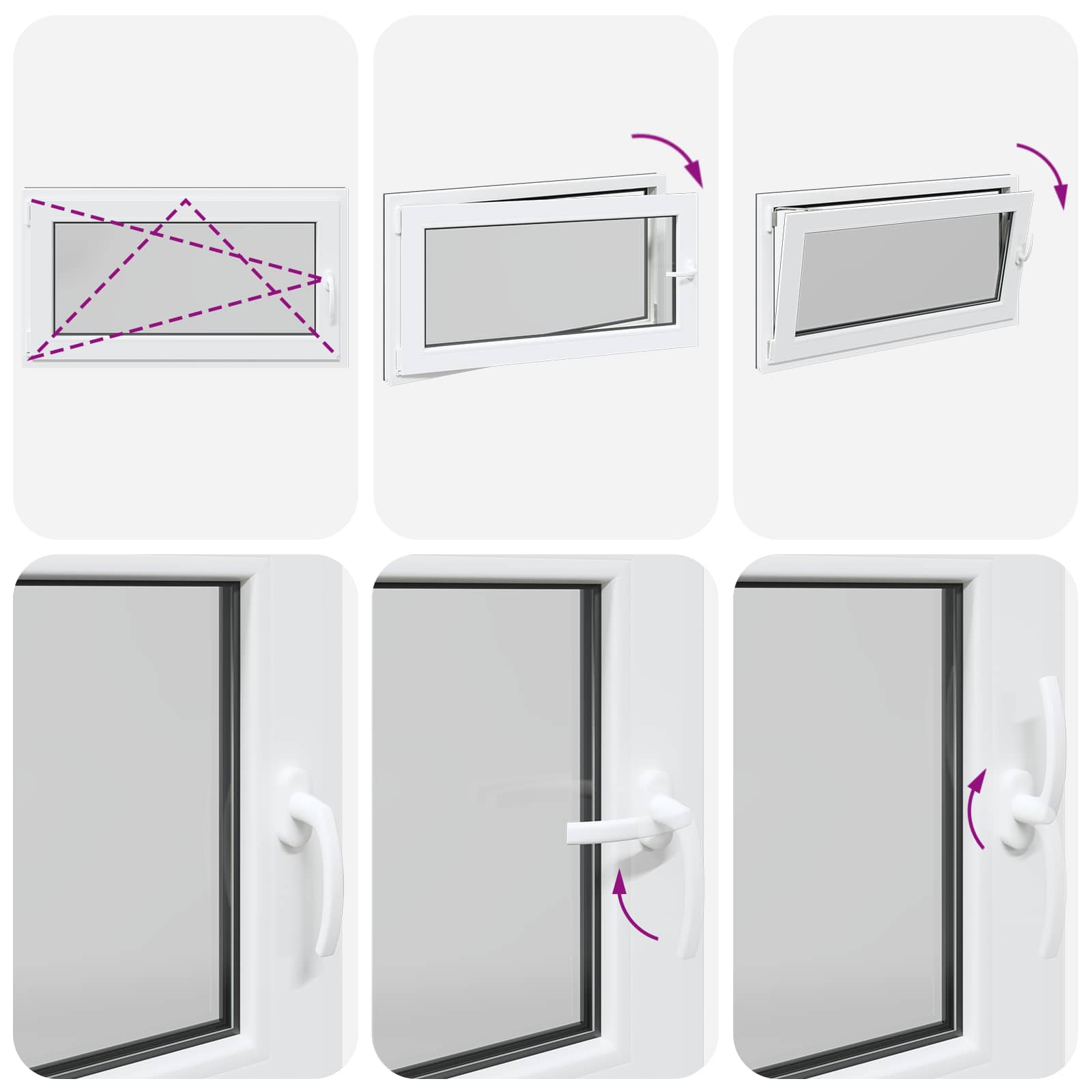 vidaXL Okno piwniczne RISOR 110 x 60 cm PVC i szkło antracytowy