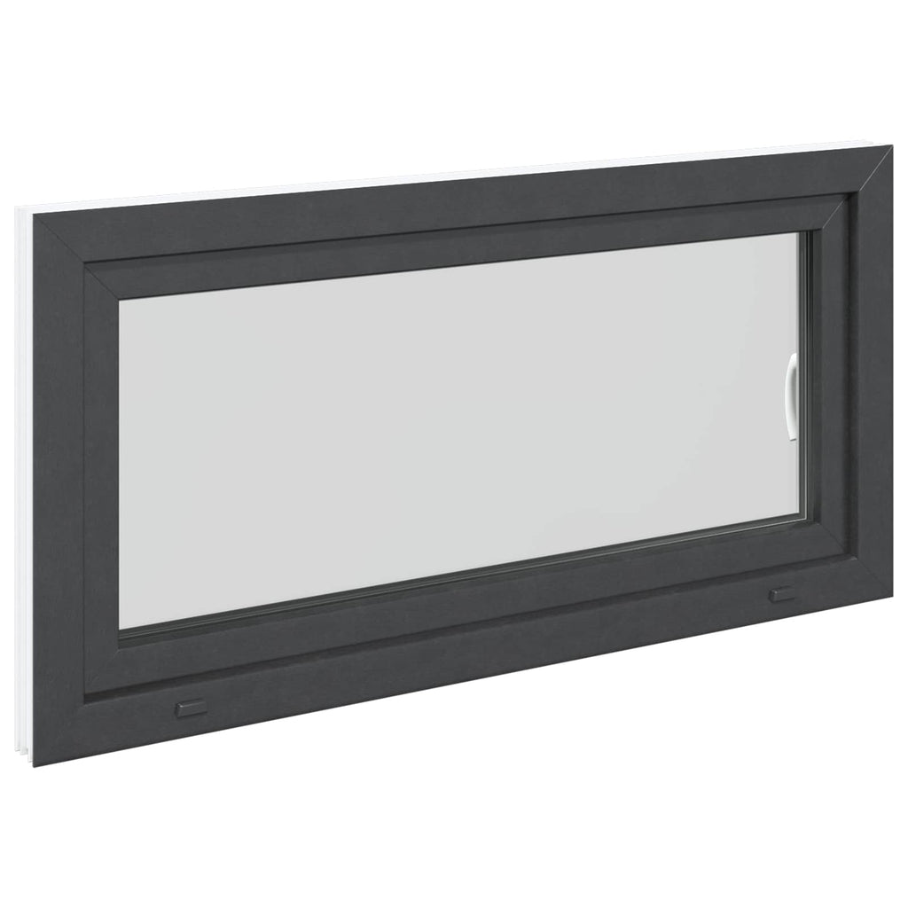 vidaXL Okno piwniczne RISOR 120 x 60 cm PVC i szkło antracytowy