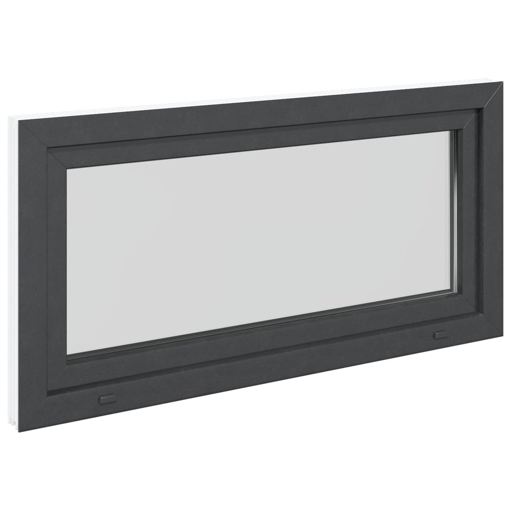 vidaXL Okno piwniczne RISOR 120 x 60 cm PVC i szkło antracytowy