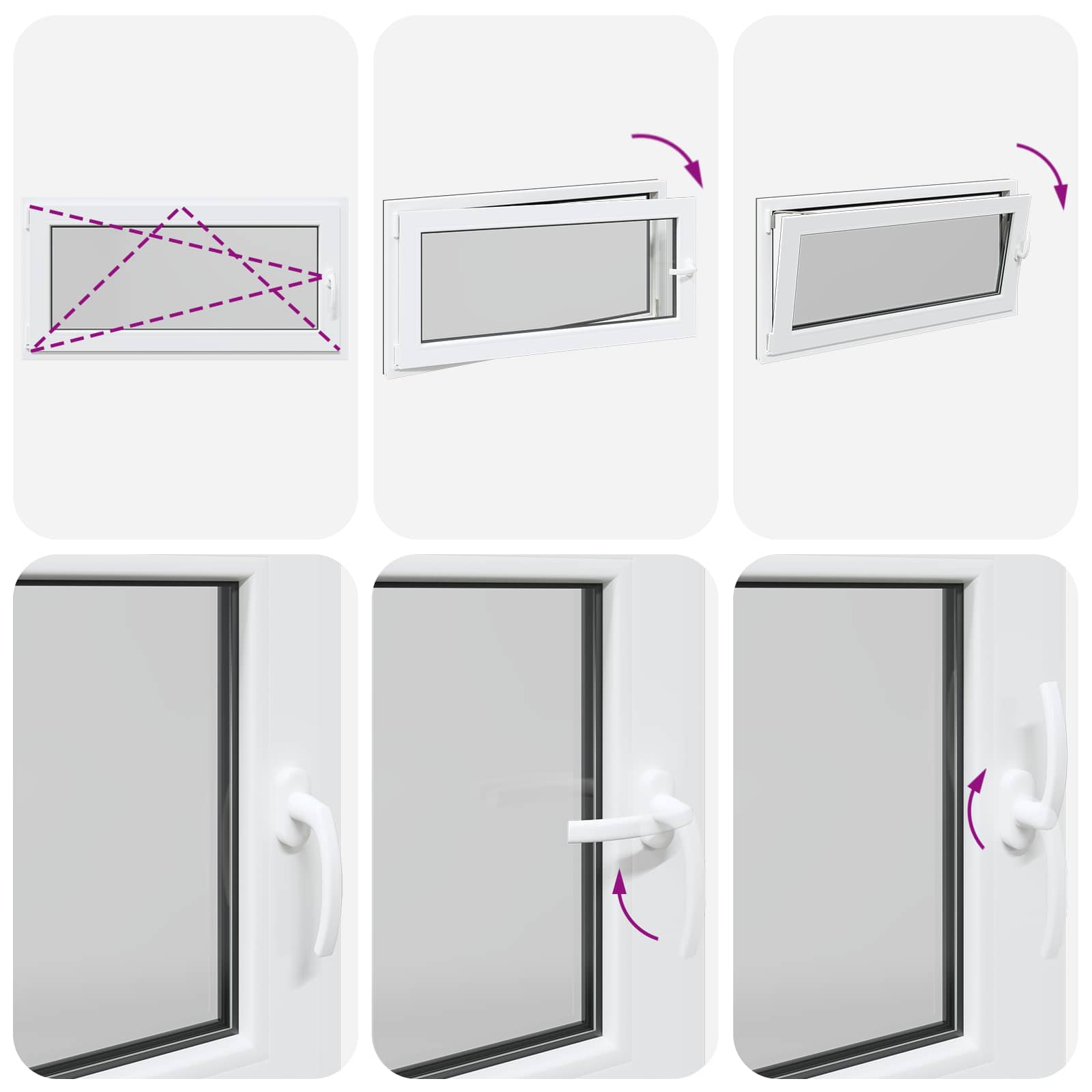 vidaXL Okno piwniczne RISOR 120 x 60 cm PVC i szkło antracytowy