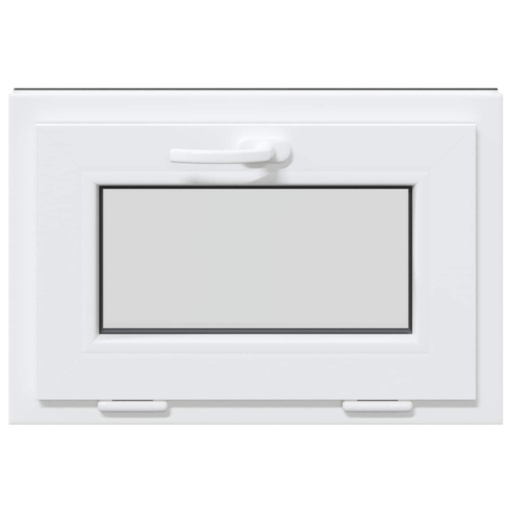 vidaXL Okno piwniczne RISOR 60 x 40 cm PVC i szkło antracytowy