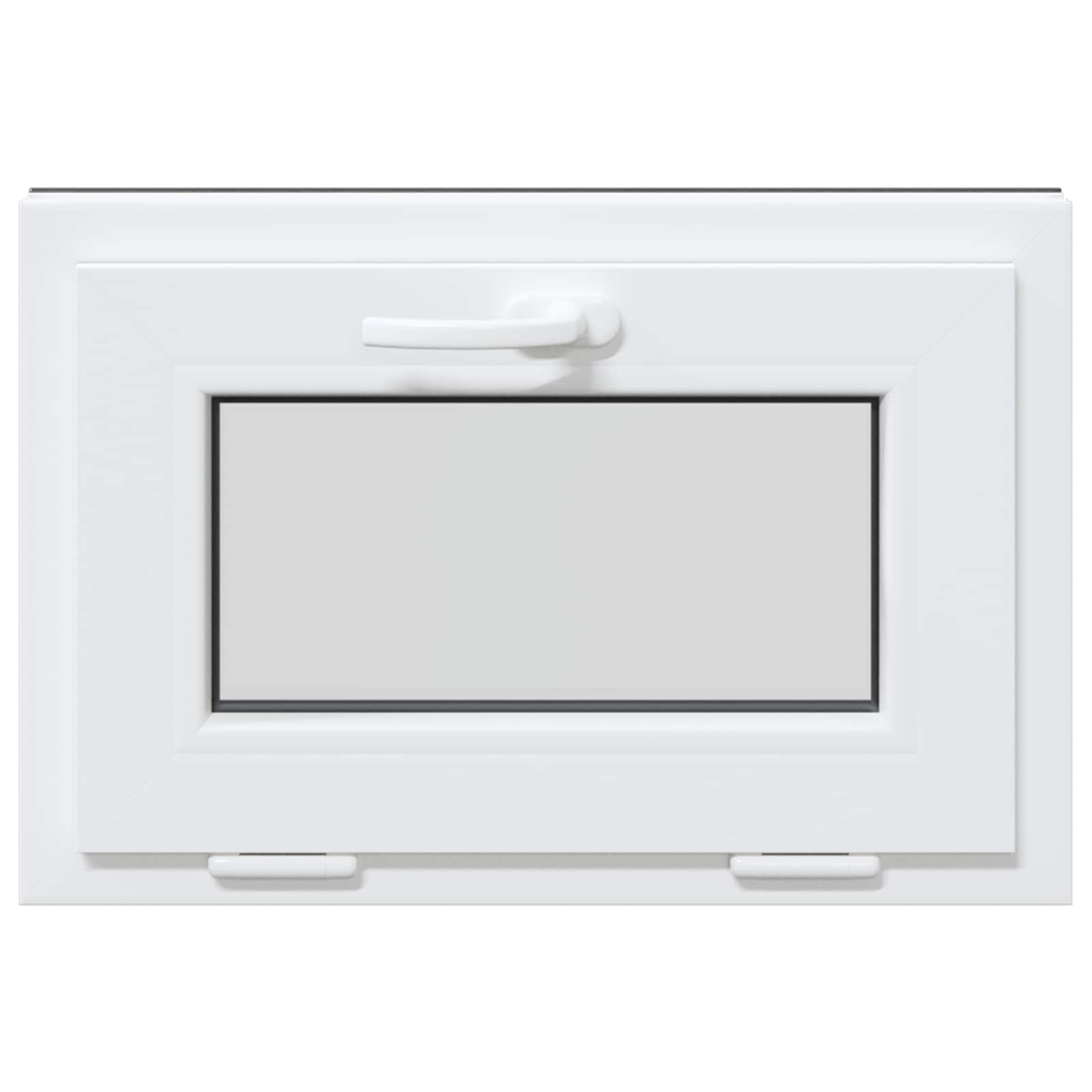 vidaXL Okno piwniczne RISOR 60 x 40 cm PVC i szkło antracytowy