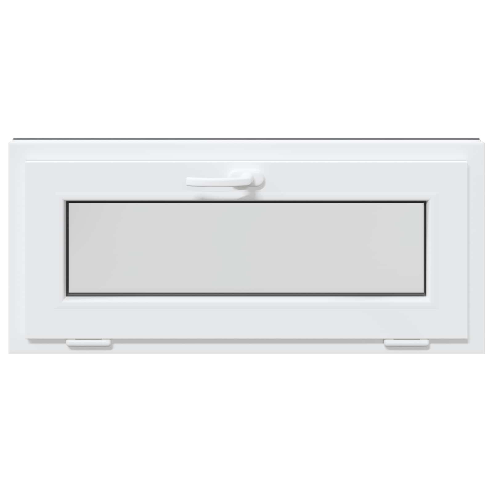vidaXL Okno piwniczne RISOR 90 x 40 cm PVC i szkło antracytowy