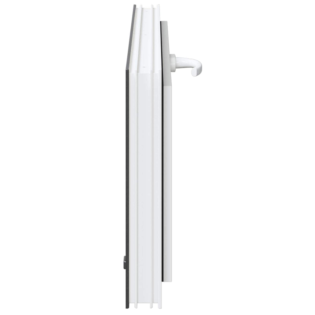 vidaXL Okno piwniczne RISOR 90 x 40 cm PVC i szkło antracytowy