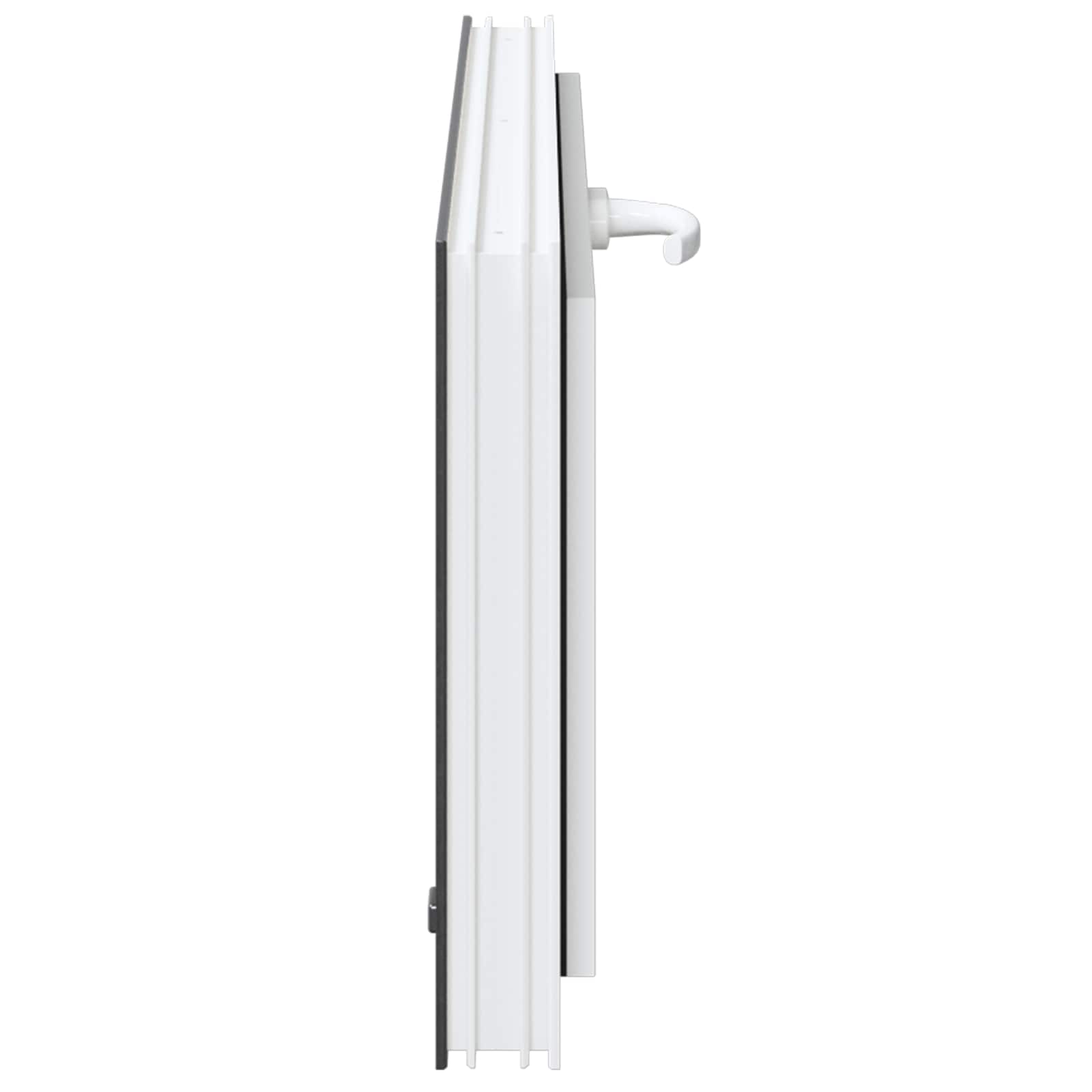 vidaXL Okno piwniczne RISOR 90 x 40 cm PVC i szkło antracytowy
