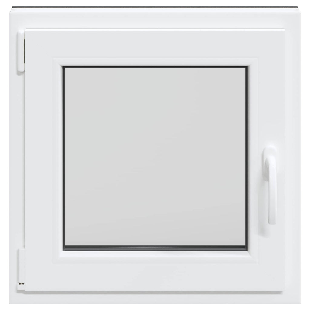 vidaXL Okno piwniczne RISOR 50 x 50 cm PVC i szkło antracytowy