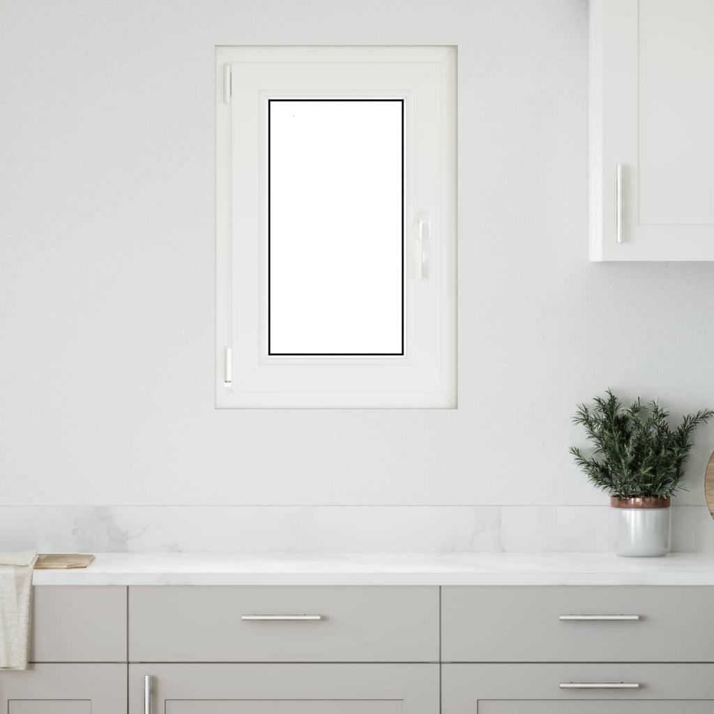 vidaXL Okno piwniczne RISOR 50 x 75 cm PVC i szkło antracytowy