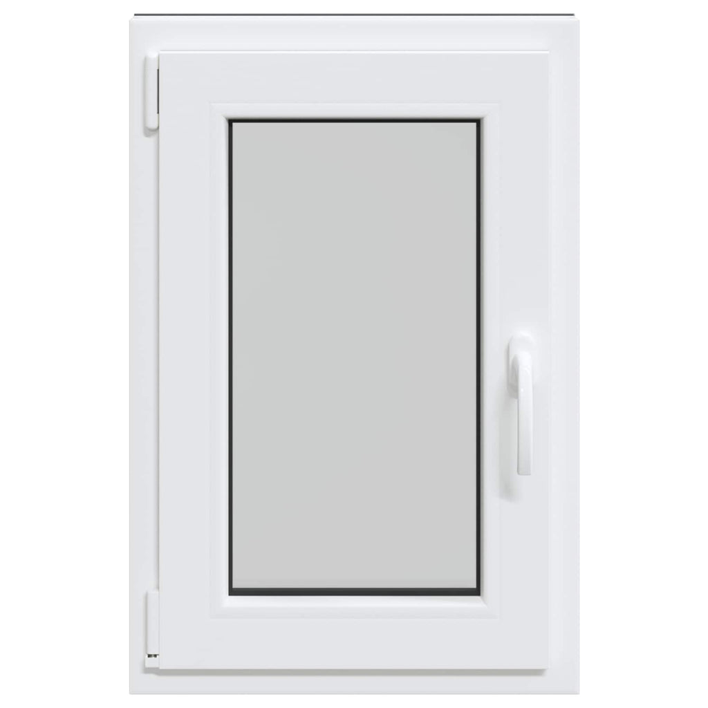 vidaXL Okno piwniczne RISOR 50 x 75 cm PVC i szkło antracytowy