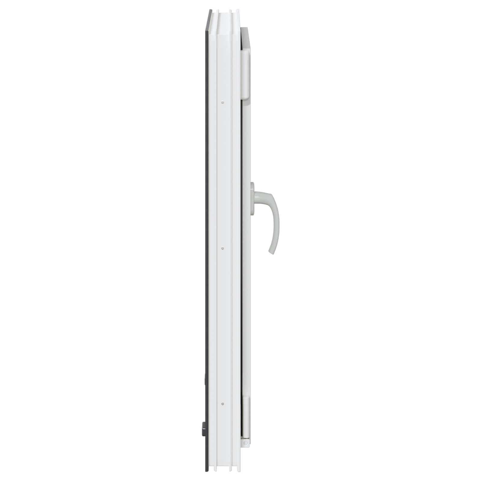 vidaXL Okno piwniczne RISOR 50 x 75 cm PVC i szkło antracytowy