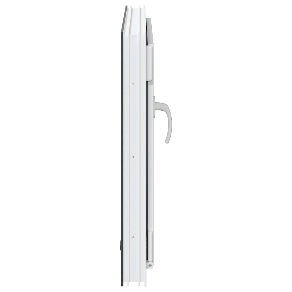 vidaXL Okno piwniczne RISOR 60 x 60 cm PVC i szkło antracytowy