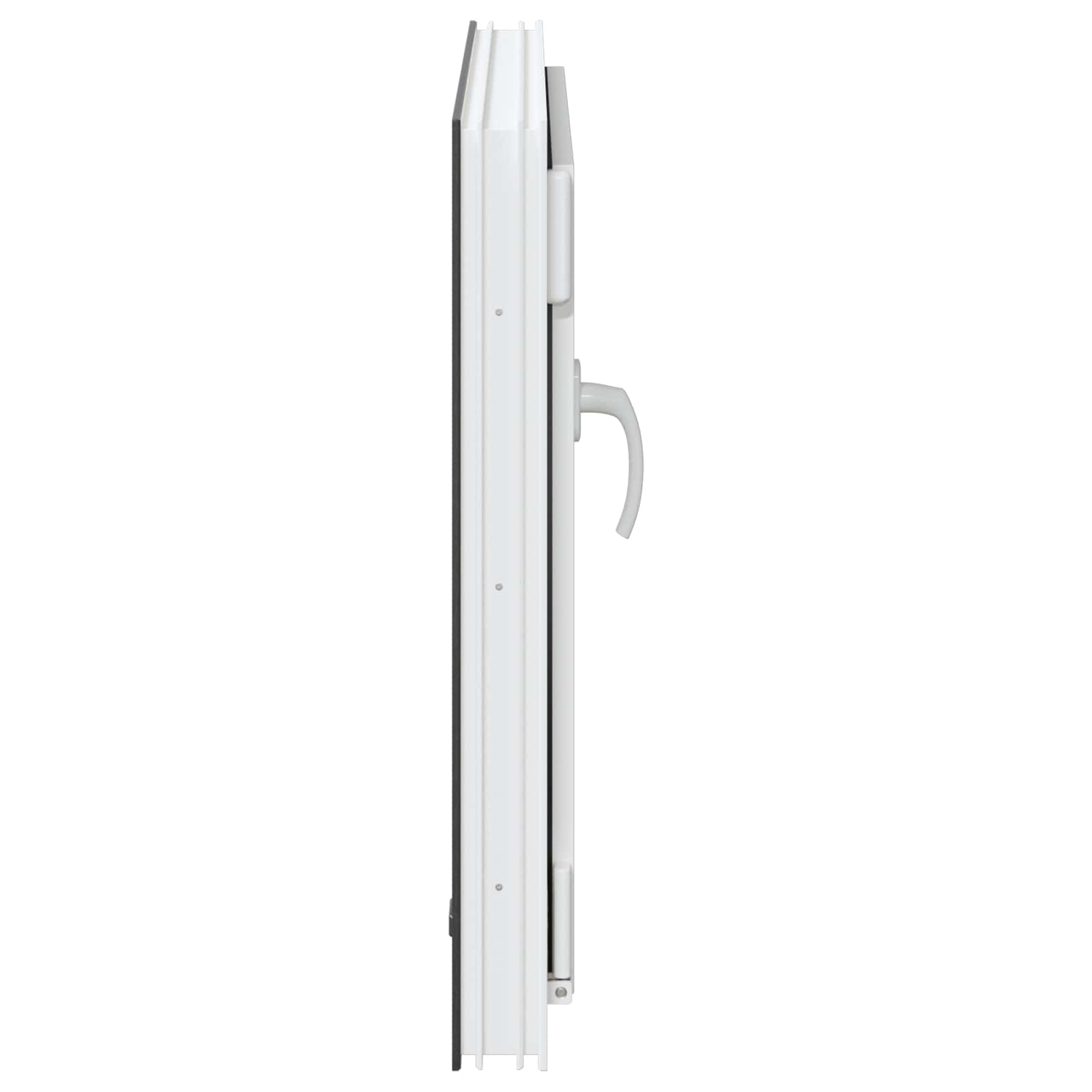 vidaXL Okno piwniczne RISOR 60 x 60 cm PVC i szkło antracytowy