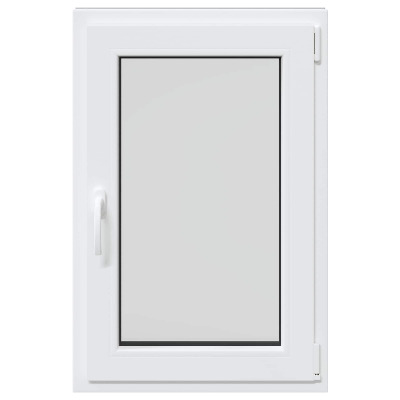 vidaXL Okno piwniczne RISOR 60 x 80 cm PVC i szkło antracytowy