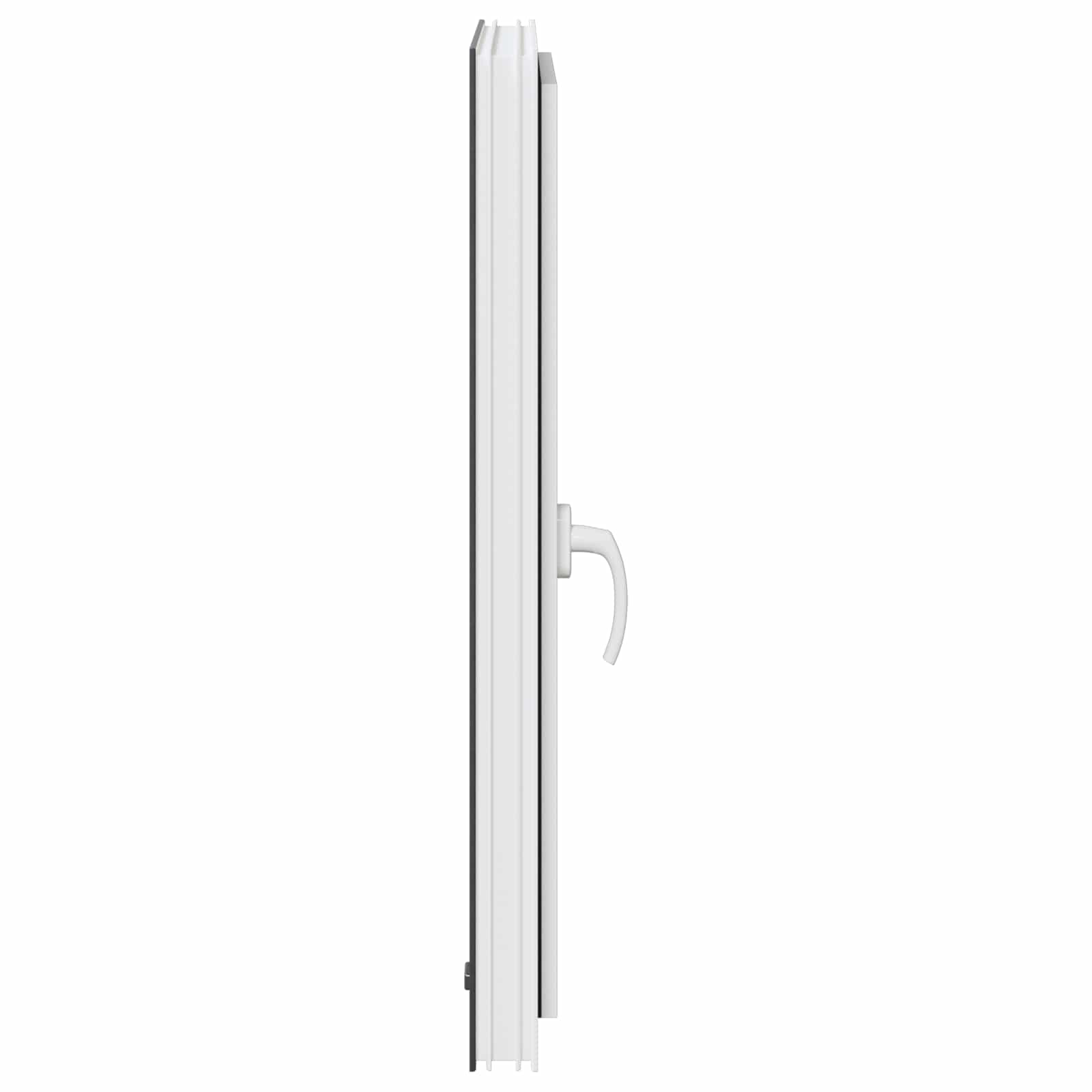 vidaXL Okno piwniczne RISOR 60 x 80 cm PVC i szkło antracytowy