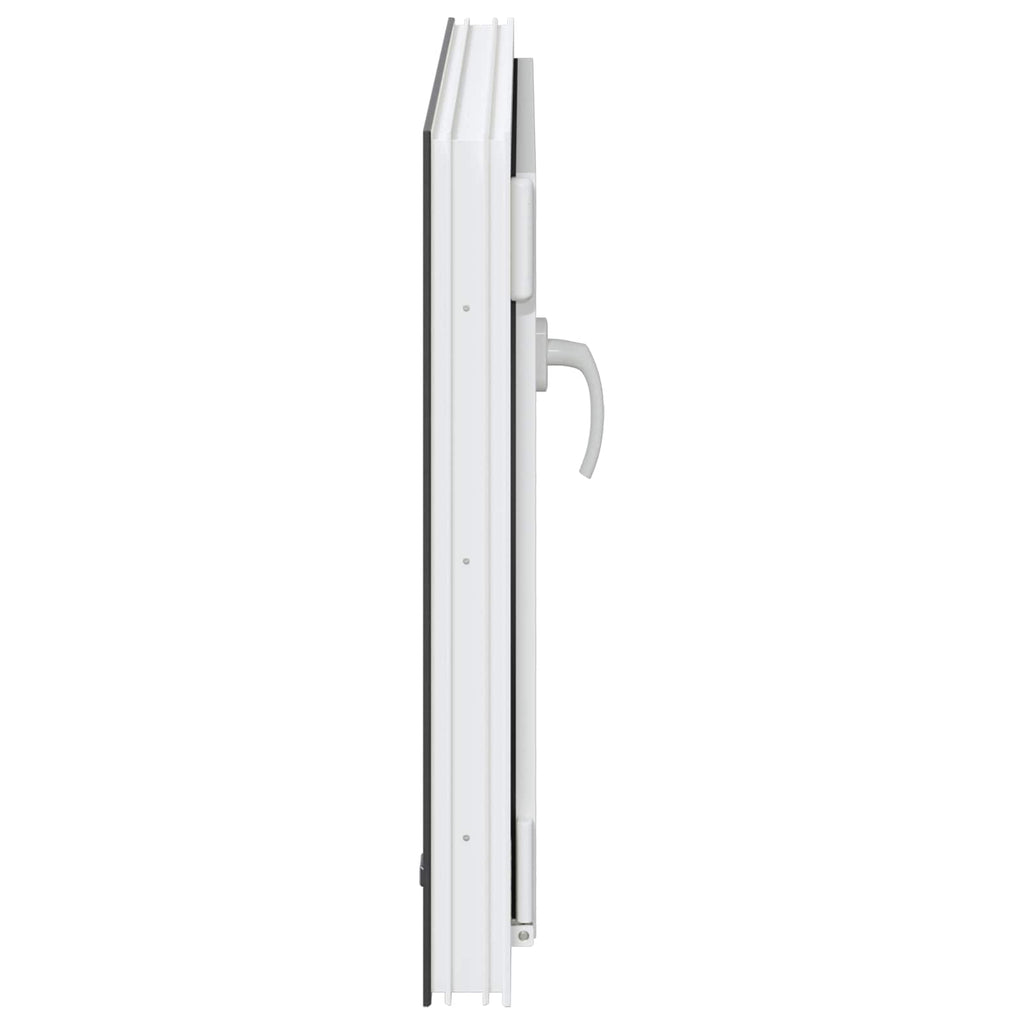 vidaXL Okno piwniczne RISOR 80 x 60 cm PVC i szkło antracytowy