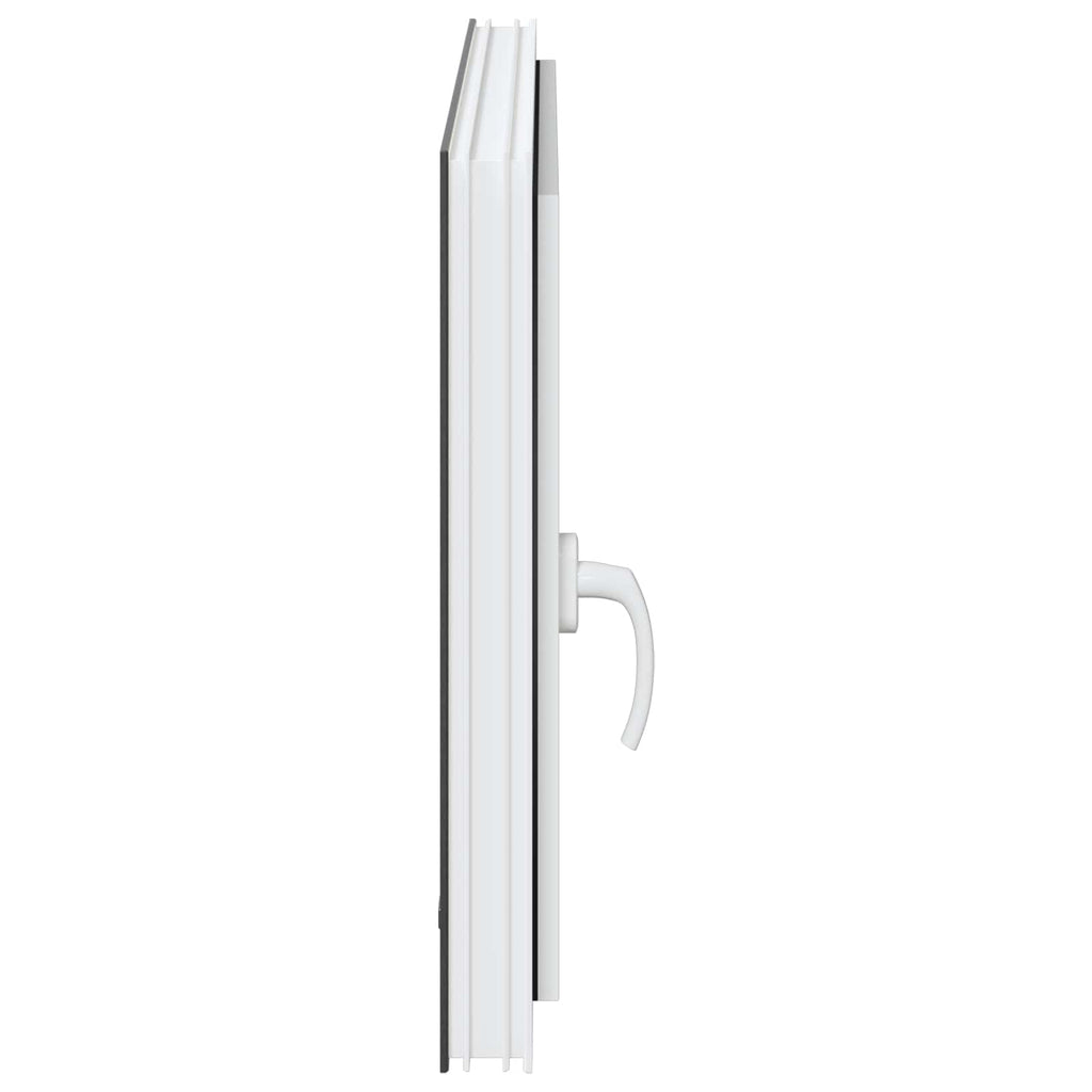 vidaXL Okno piwniczne RISOR 80 x 70 cm PVC i szkło antracytowy