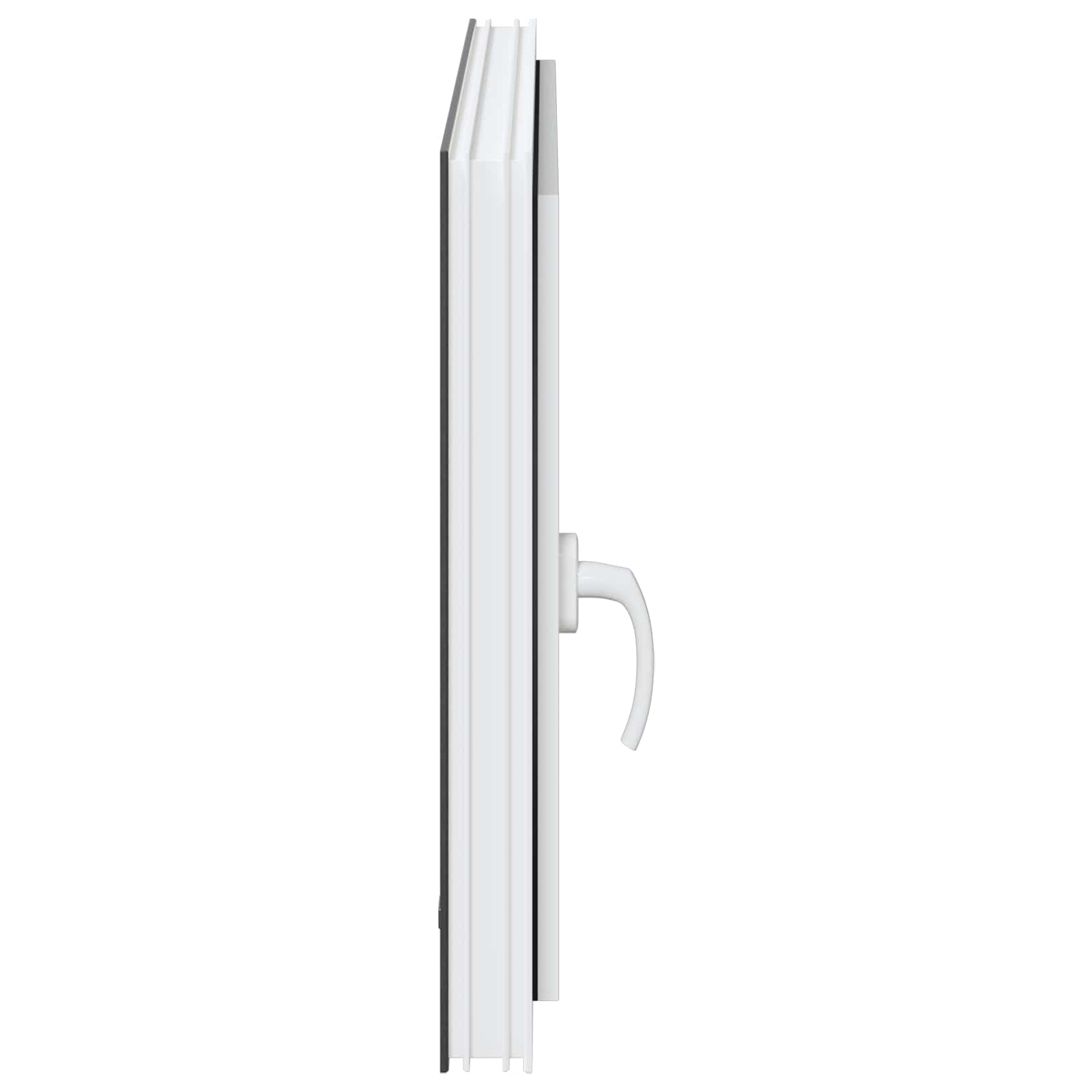 vidaXL Okno piwniczne RISOR 80 x 70 cm PVC i szkło antracytowy