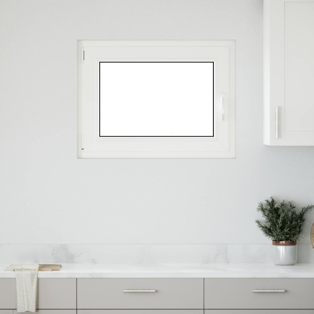 vidaXL Okno piwniczne RISOR 90 x 70 cm PVC i szkło antracytowy