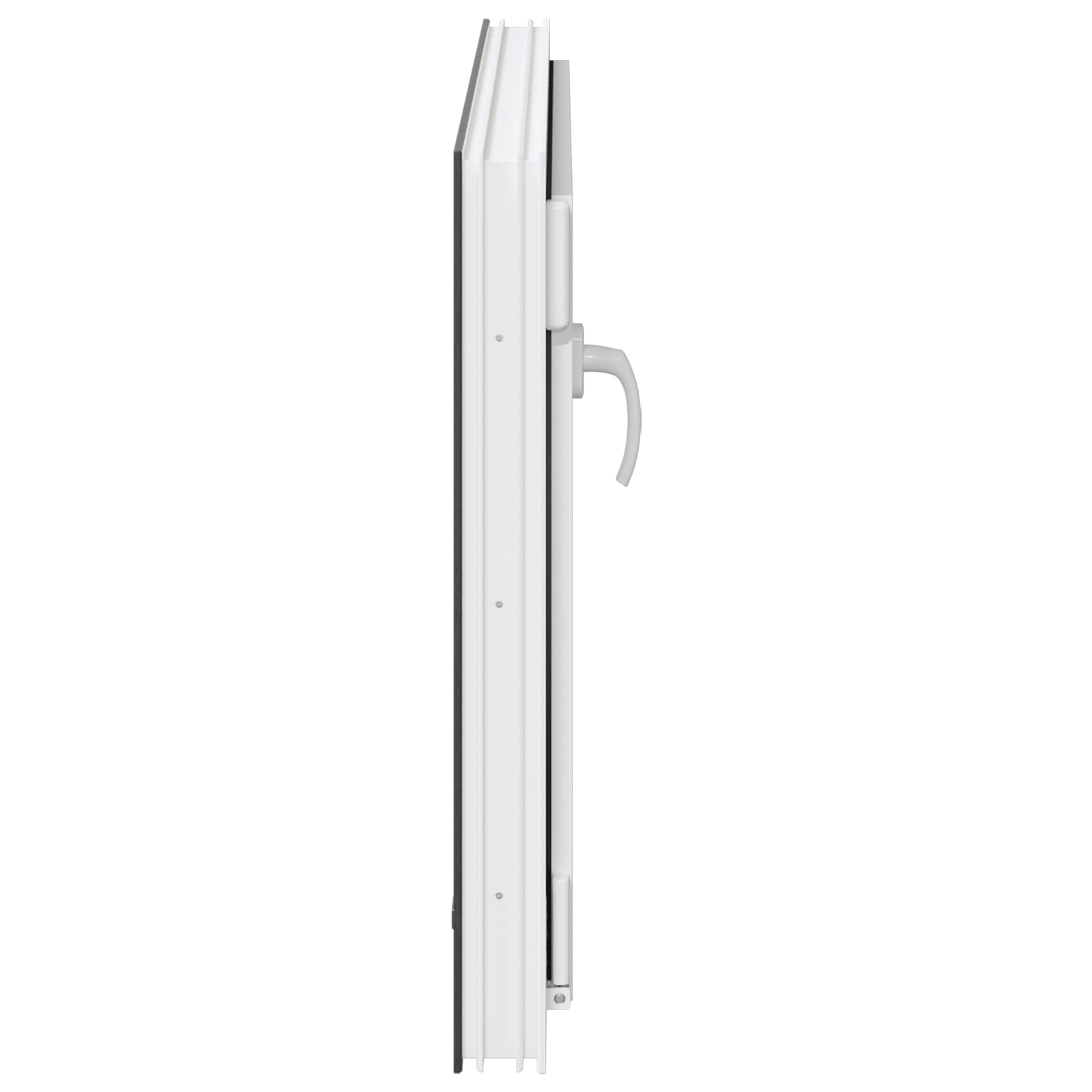 vidaXL Okno piwniczne RISOR 90 x 70 cm PVC i szkło antracytowy