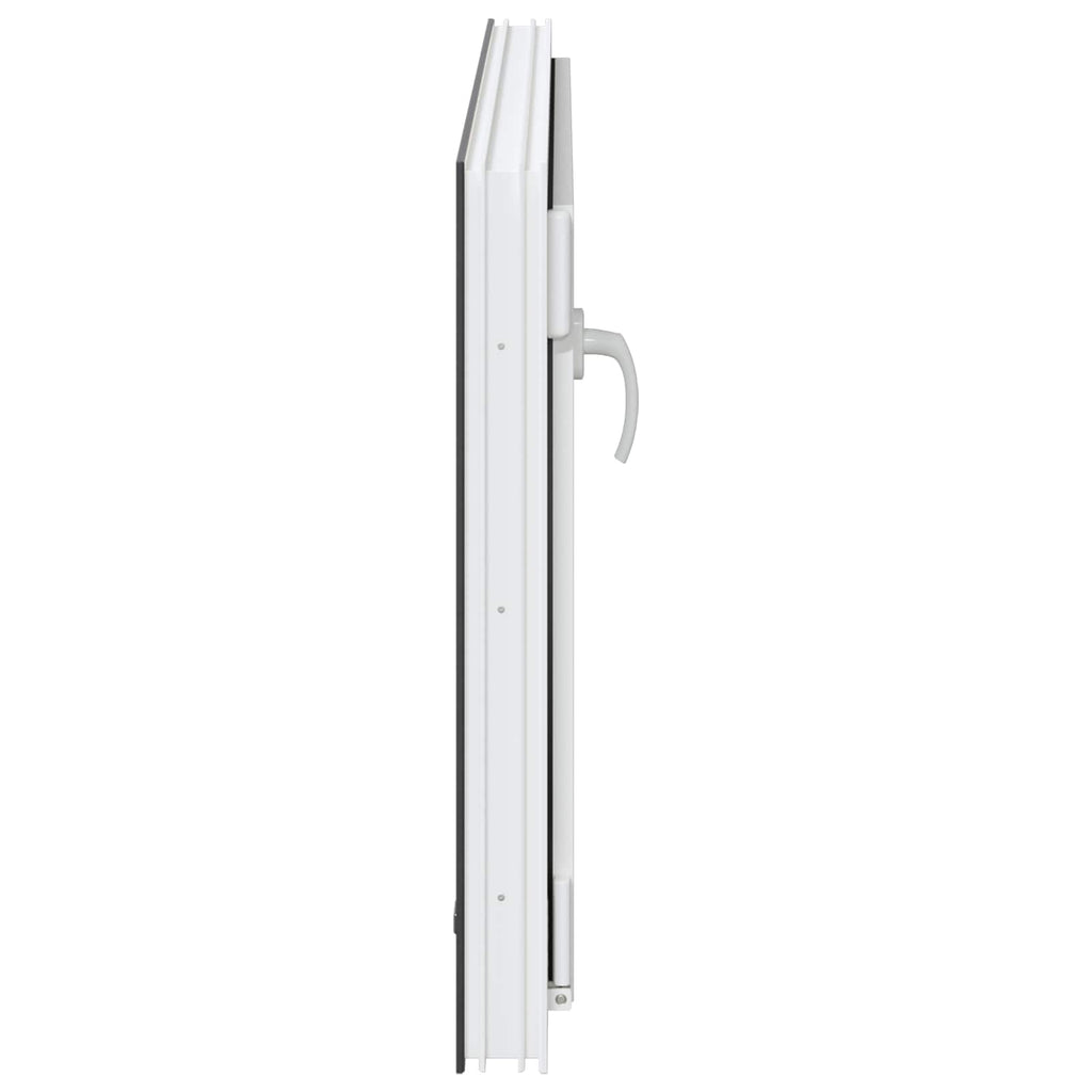 vidaXL Okno piwniczne RISOR 100 x 50 cm PVC i szkło antracytowy