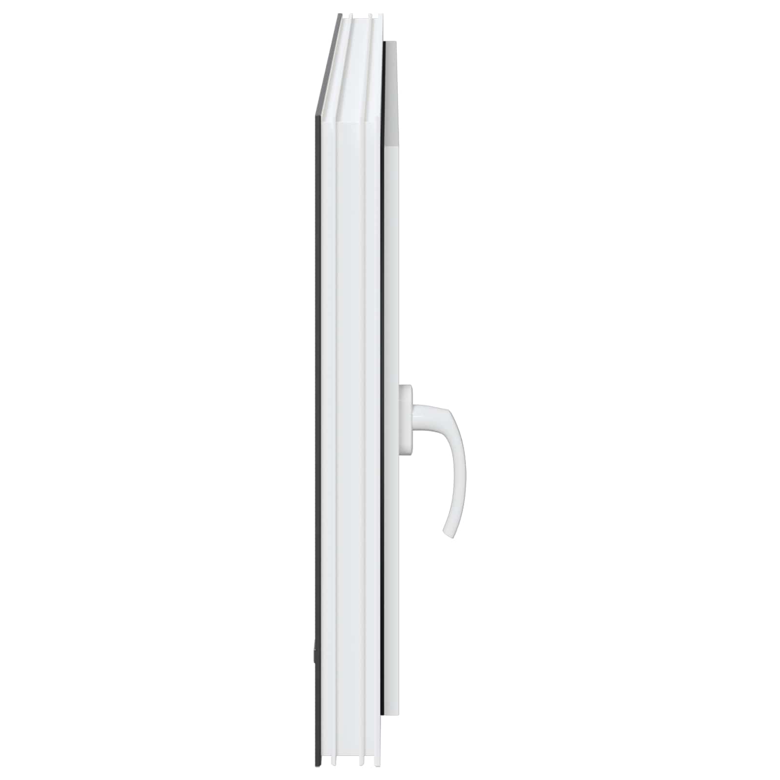 vidaXL Okno piwniczne RISOR 100 x 70 cm PVC i szkło antracytowy
