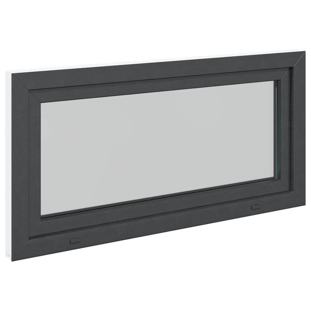 vidaXL Okno piwniczne RISOR 120 x 60 cm PVC i szkło antracytowy