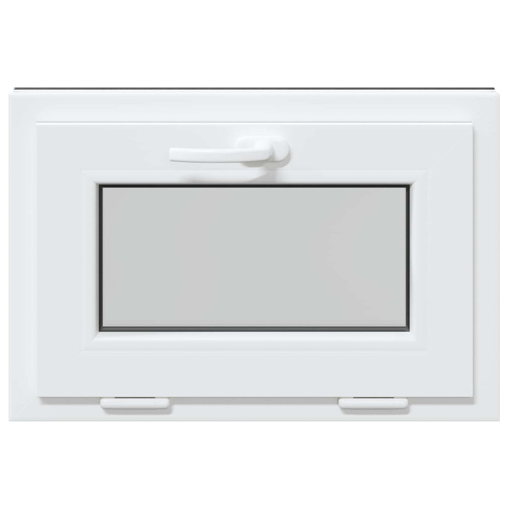 vidaXL Okno piwniczne RISOR 60 x 40 cm PVC i szkło antracytowy