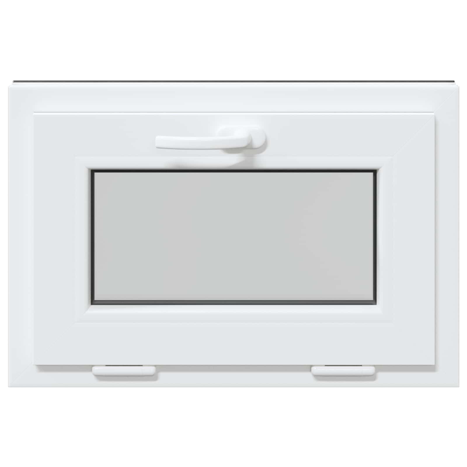 vidaXL Okno piwniczne RISOR 60 x 40 cm PVC i szkło antracytowy