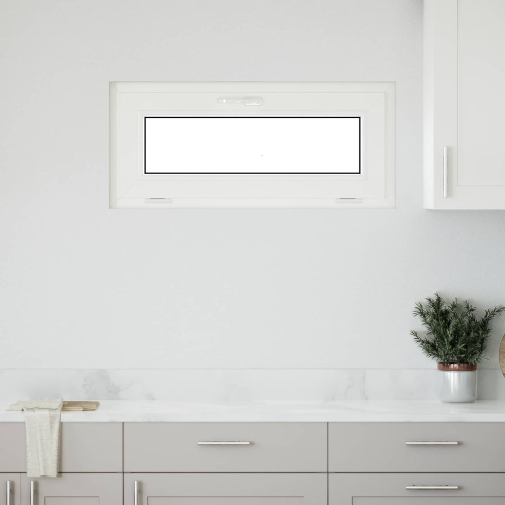 vidaXL Okno piwniczne RISOR 90 x 40 cm PVC i szkło antracytowy
