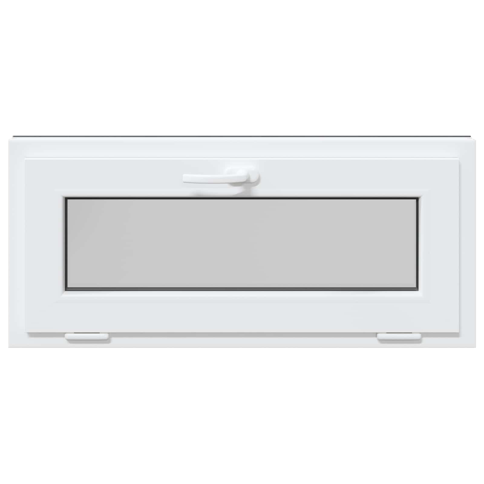 vidaXL Okno piwniczne RISOR 90 x 40 cm PVC i szkło antracytowy