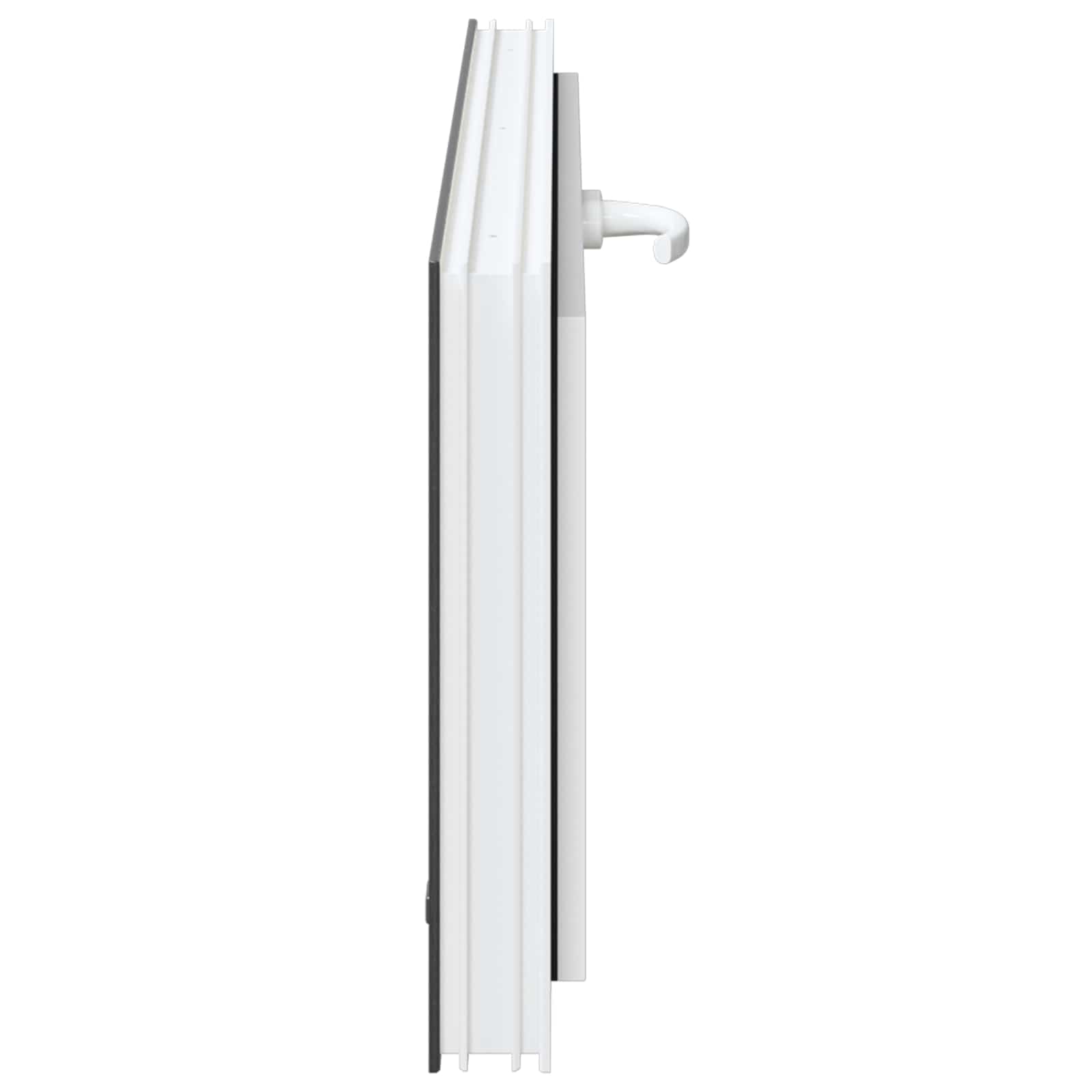 vidaXL Okno piwniczne RISOR 100 x 40 cm PVC i szkło antracytowy