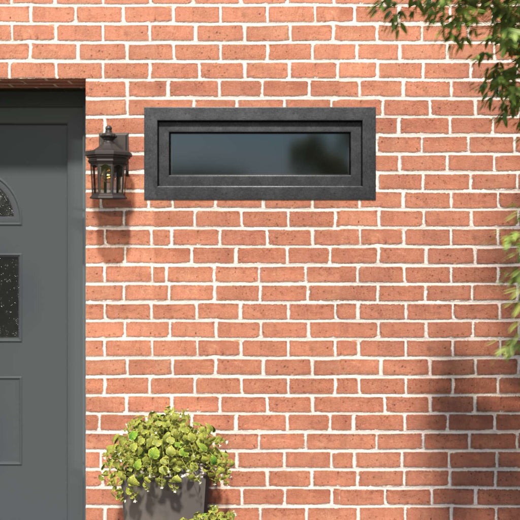 vidaXL Okno piwniczne RISOR 110 x 40 cm PVC i szkło antracytowy