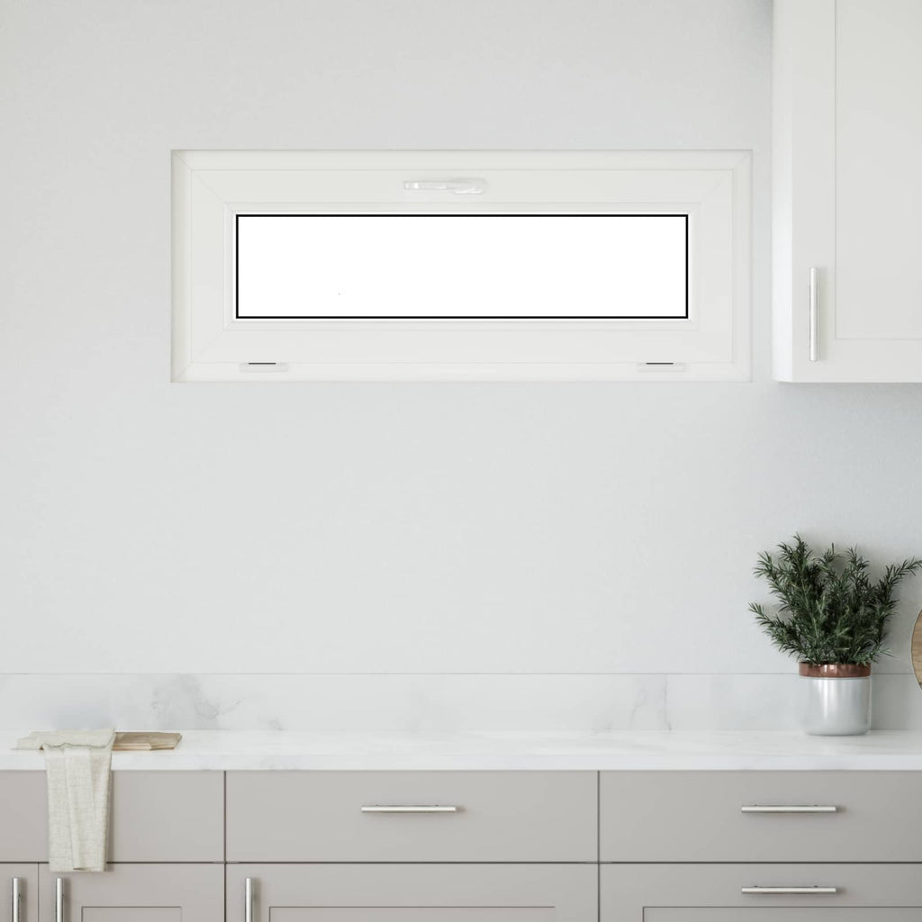 vidaXL Okno piwniczne RISOR 110 x 40 cm PVC i szkło antracytowy