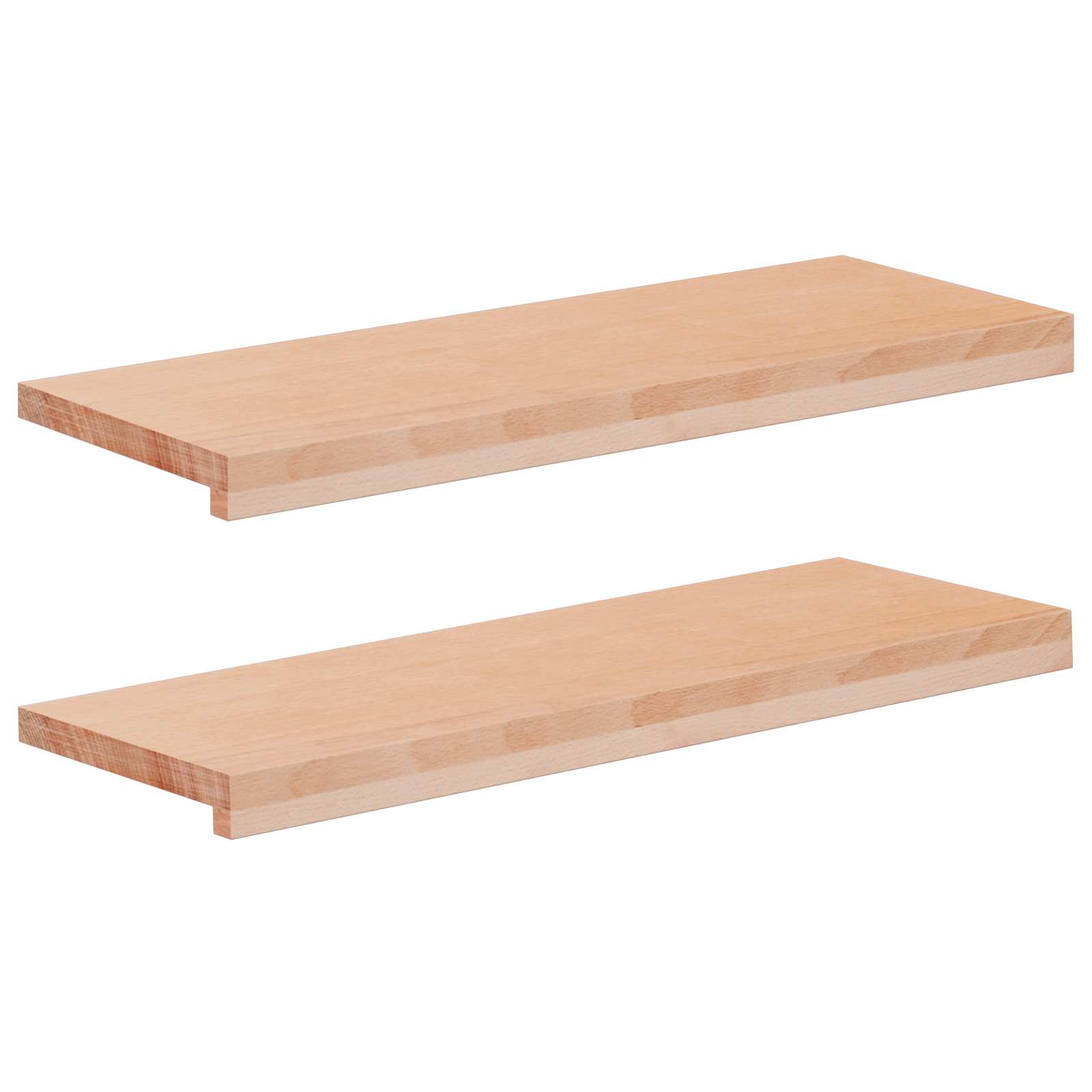 vidaXL Nakładki na schody 2 szt. 70 x 30 x 2 cm naturalny