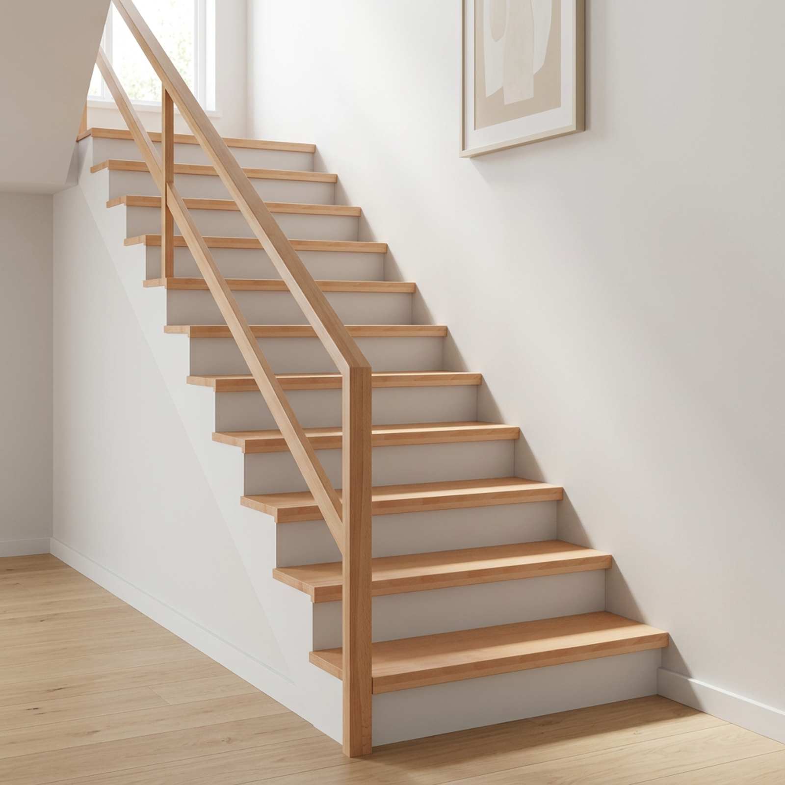 vidaXL Nakładki na schody 20 szt. 120 x 30 x 2 cm naturalny
