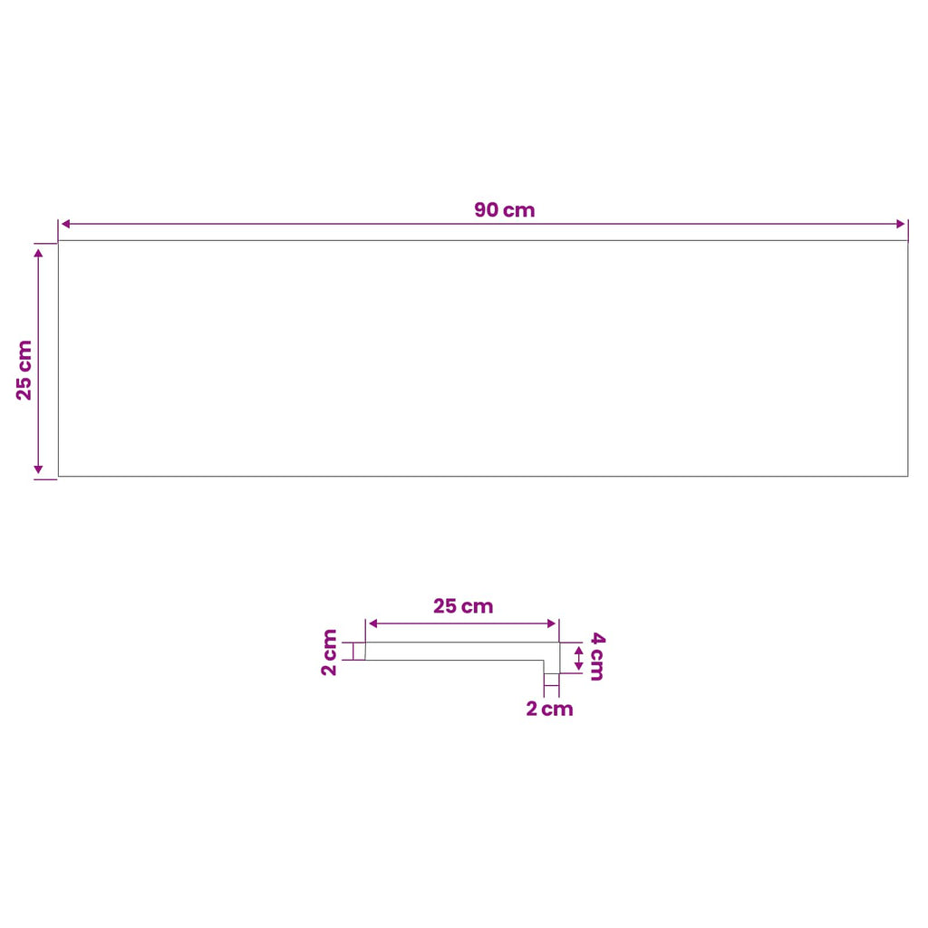 vidaXL Nakładki na schody 2 szt. 90 x 25 x 2 cm Jasny Brąz