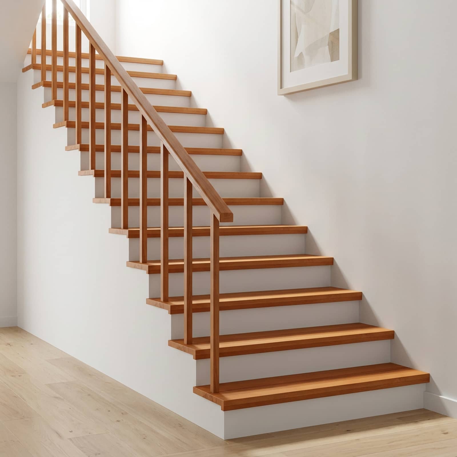 vidaXL Nakładki na schody 2 szt. 100 x 25 x 2 cm Jasny Brąz