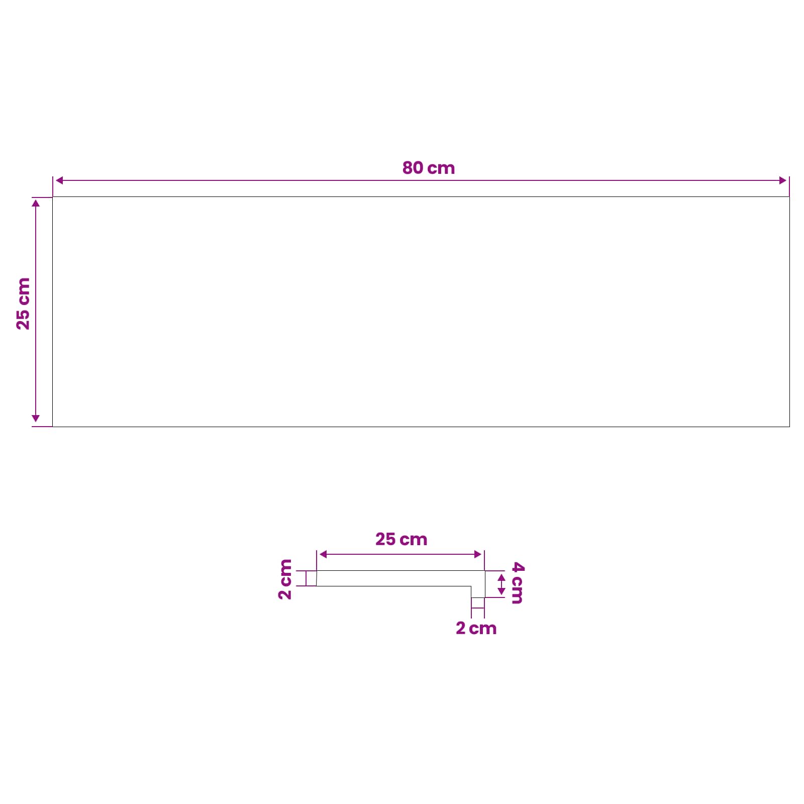 vidaXL Nakładki na schody 2 szt. 80 x 25 x 2 cm Lakier Drewno bukowe