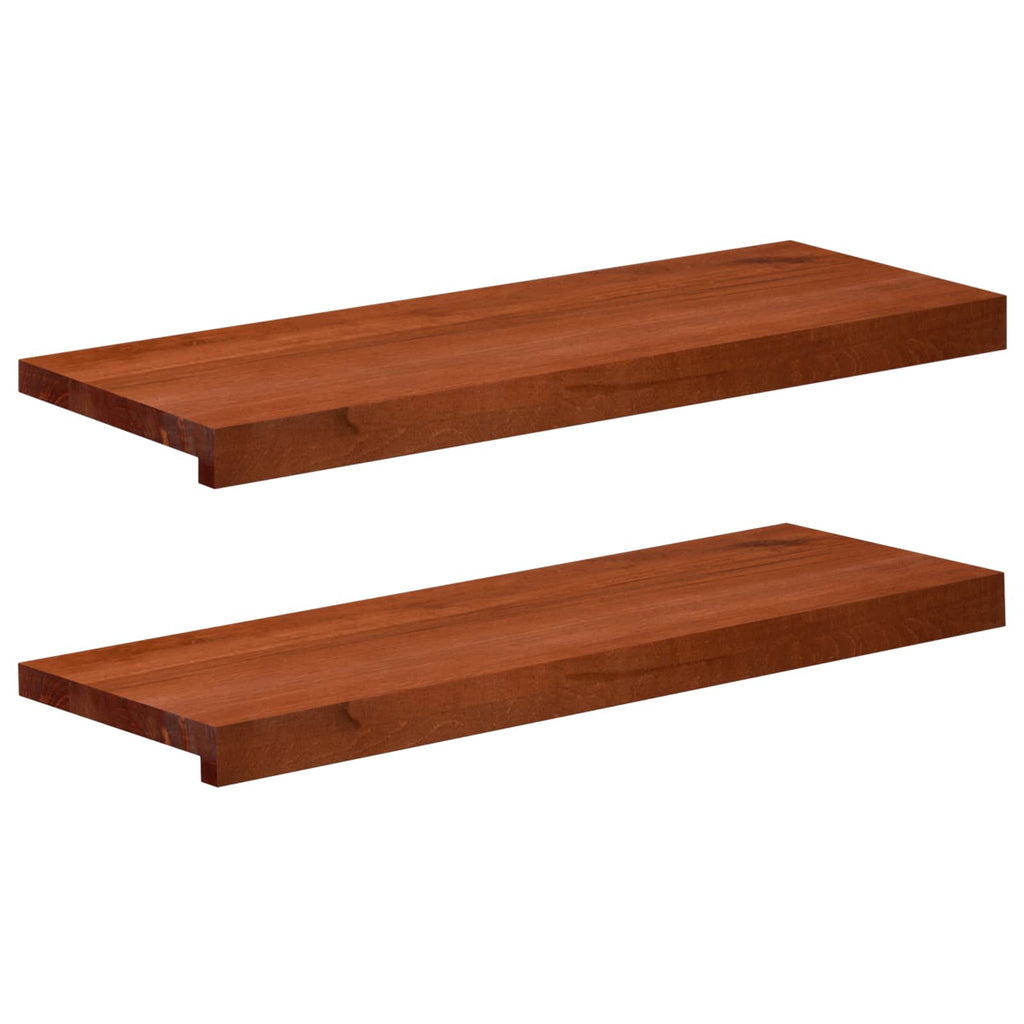 vidaXL Nakładki na schody 2 szt. 70 x 30 x 2 cm brązowy Drewno bukowe