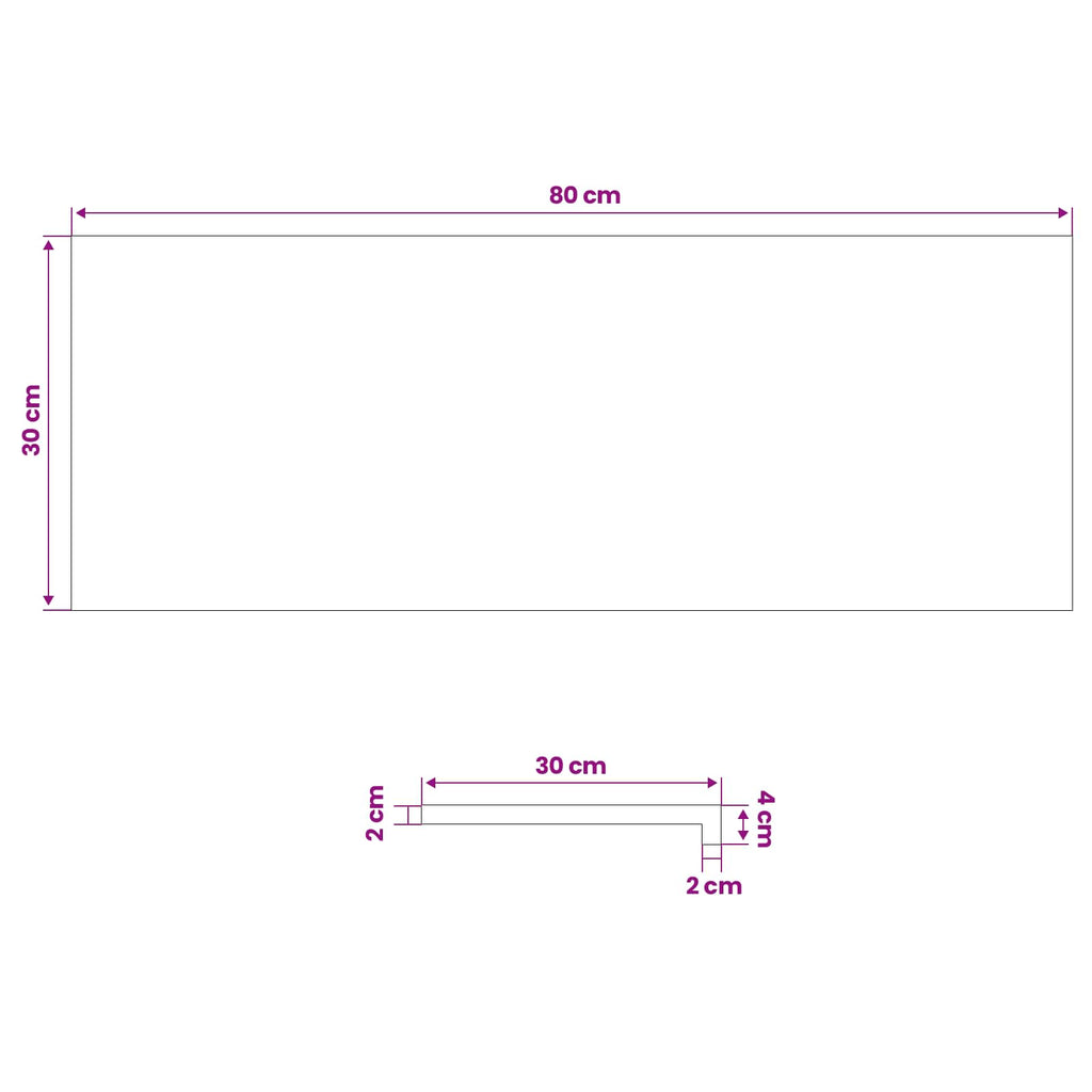 vidaXL Nakładki na schody 2 szt. 80 x 30 x 2 cm Ciemny brąz