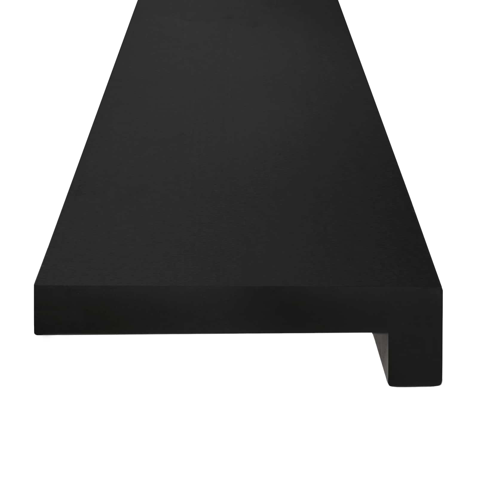 vidaXL Nakładki na schody 2 szt. 120 x 30 x 2 cm Czarny Drewno bukowe