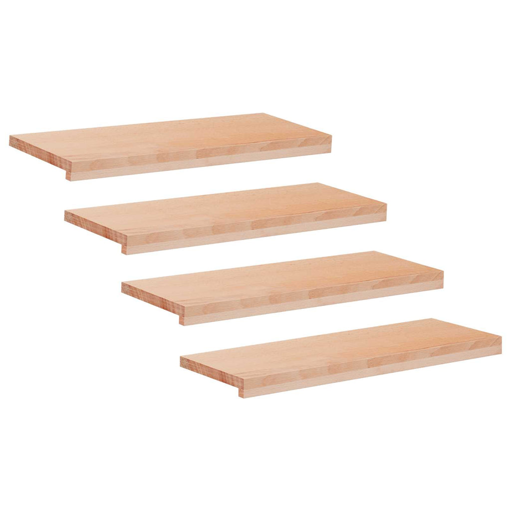 vidaXL Nakładki na schody 4 szt. 70 x 30 x 2 cm naturalny