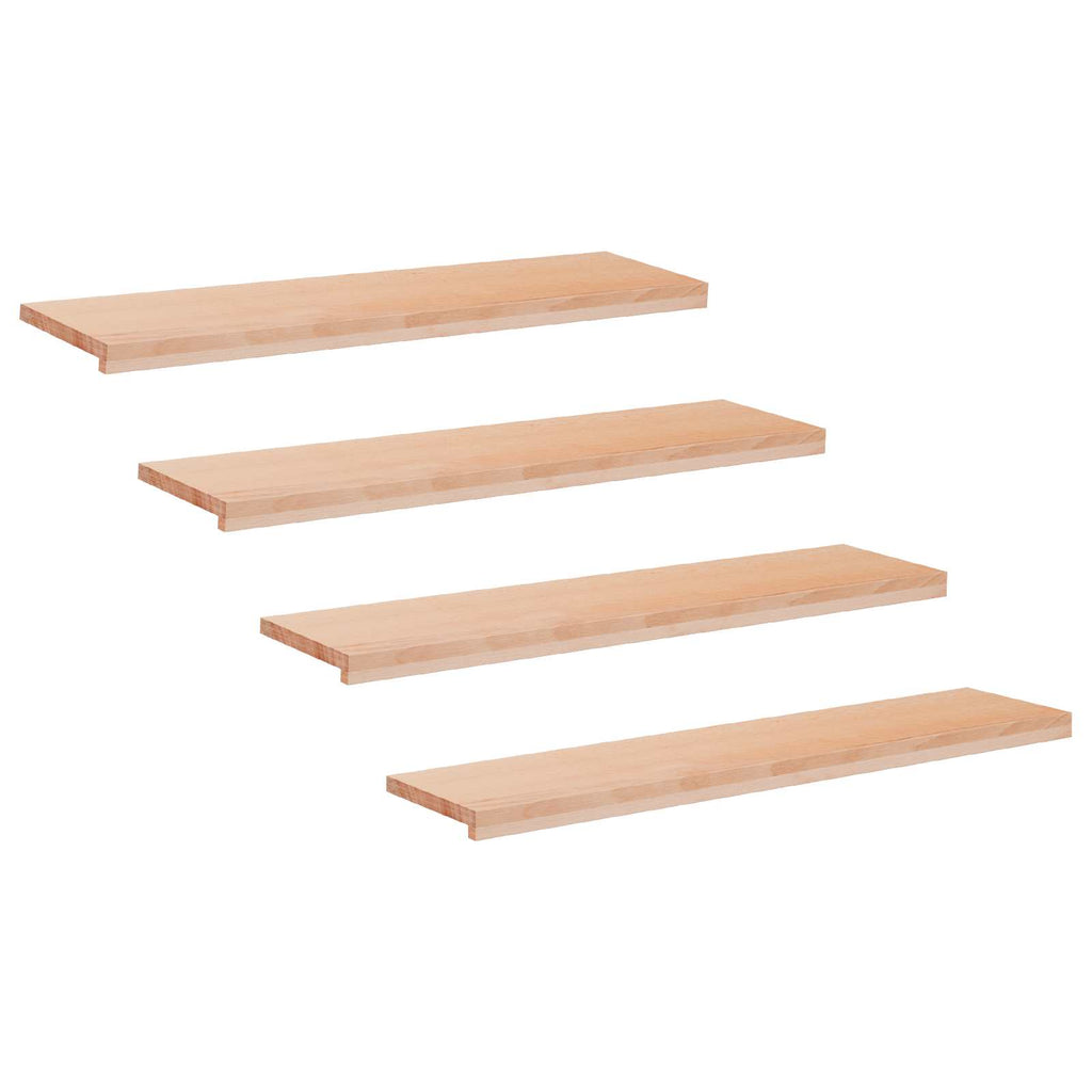 vidaXL Nakładki na schody 4 szt. 110 x 30 x 2 cm naturalny