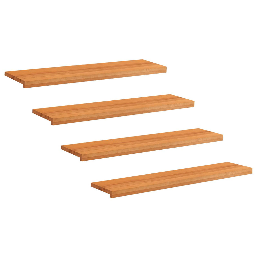 vidaXL Nakładki na schody 4 szt. 110 x 25 x 2 cm Jasny Brąz
