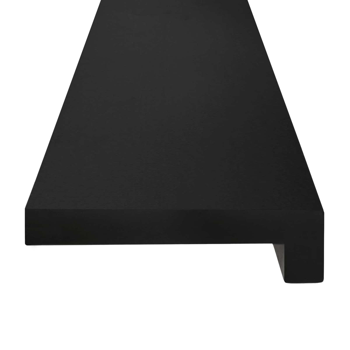 vidaXL Nakładki na schody 4 szt. 100 x 25 x 2 cm Czarny Drewno bukowe