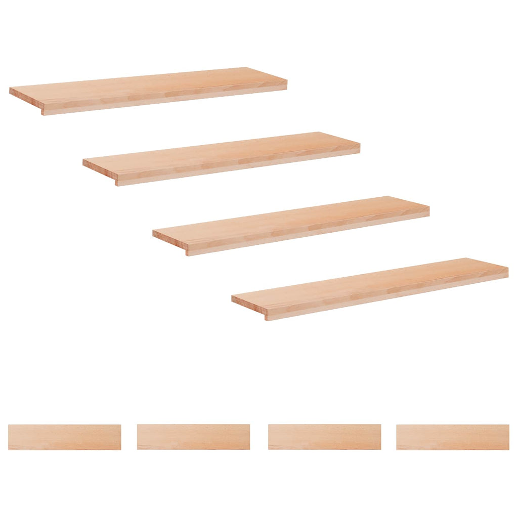 vidaXL Nakładki na schody 8 szt. 120 x 30 x 2 cm naturalny