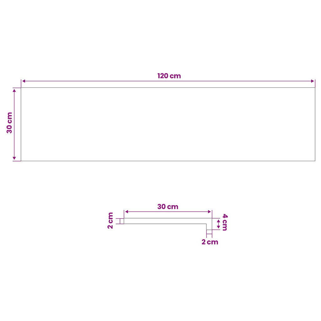 vidaXL Nakładki na schody 12 szt. 120 x 30 x 2 cm naturalny